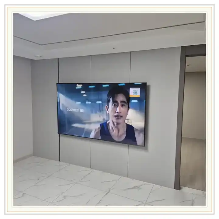 벽걸이TV 거치대 참고 사진 · 더샵강동센트럴시티 설치 조건