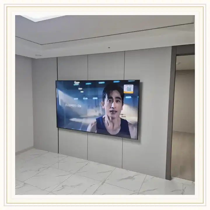 벽걸이TV 거치대 참고 사진 · 힐스테이트리슈빌강일 설치 조건