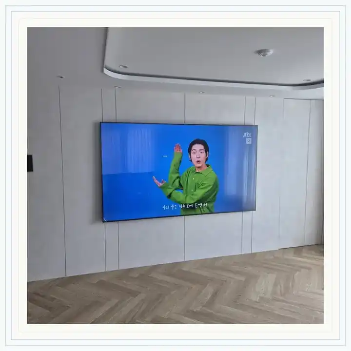 벽걸이TV 거치대 참고 사진 · 에드가휘경 설치 조건