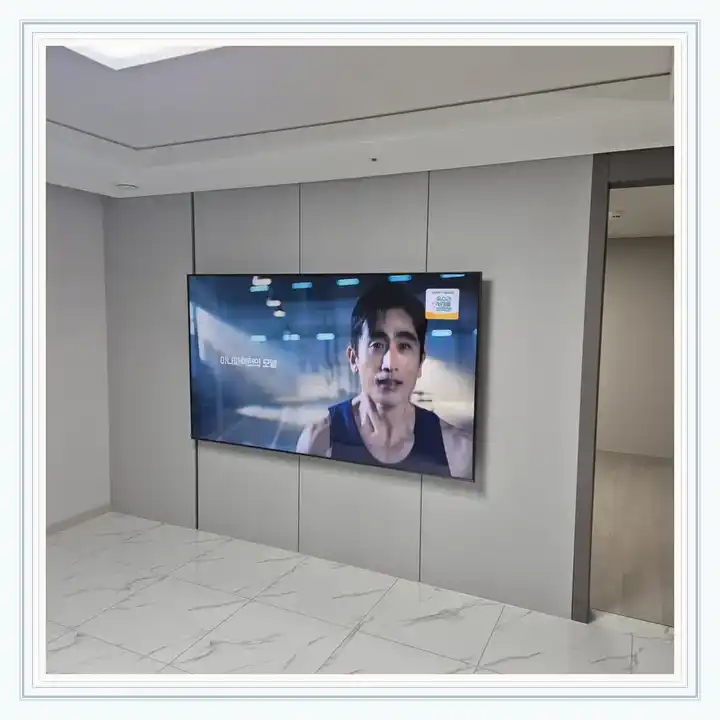 벽걸이TV 거치대 참고 사진 · 대치푸르지오써밋 설치 조건